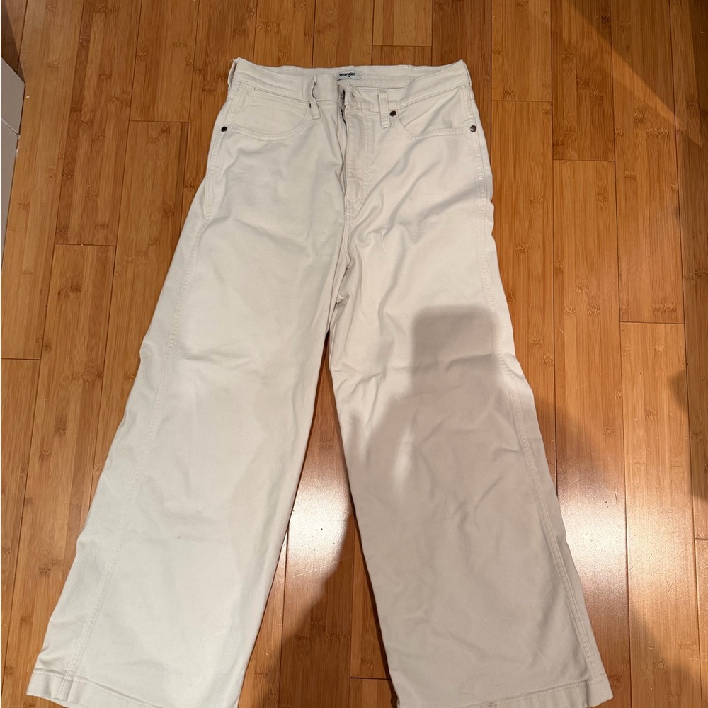 Wrangler Off-White Straight-Leg Pants